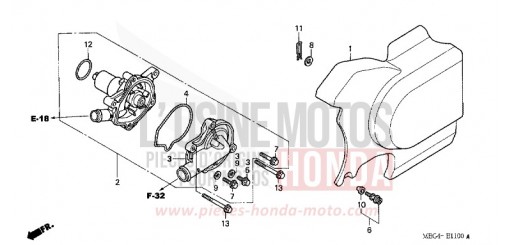 POMPE A EAU VT750C6 de 2006